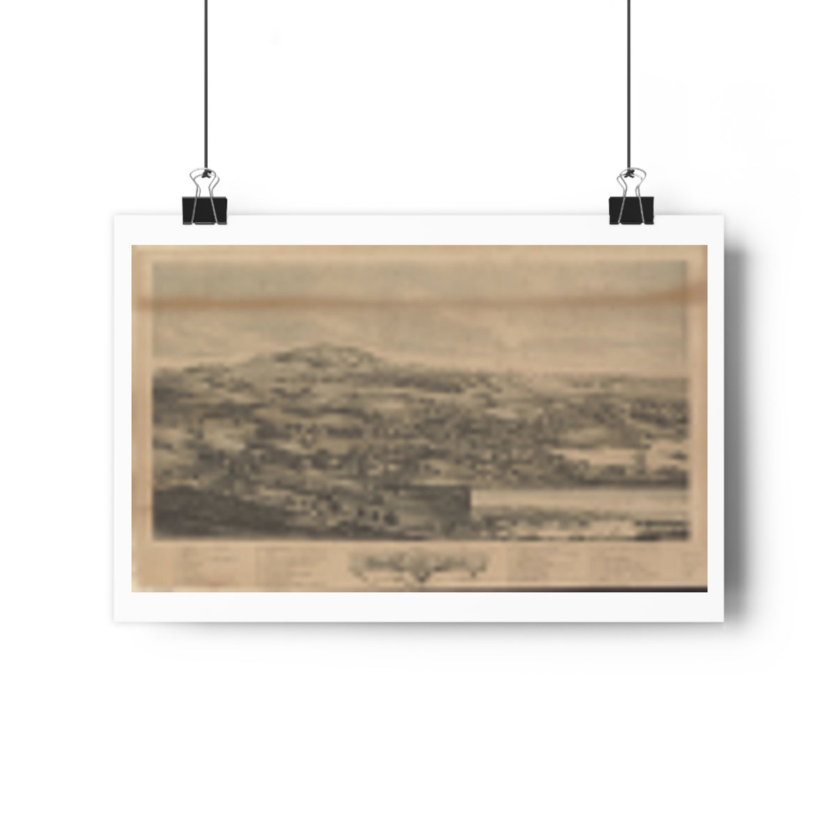 Blue Hill, Maine 1896 — Bird's-Eye View Map Print