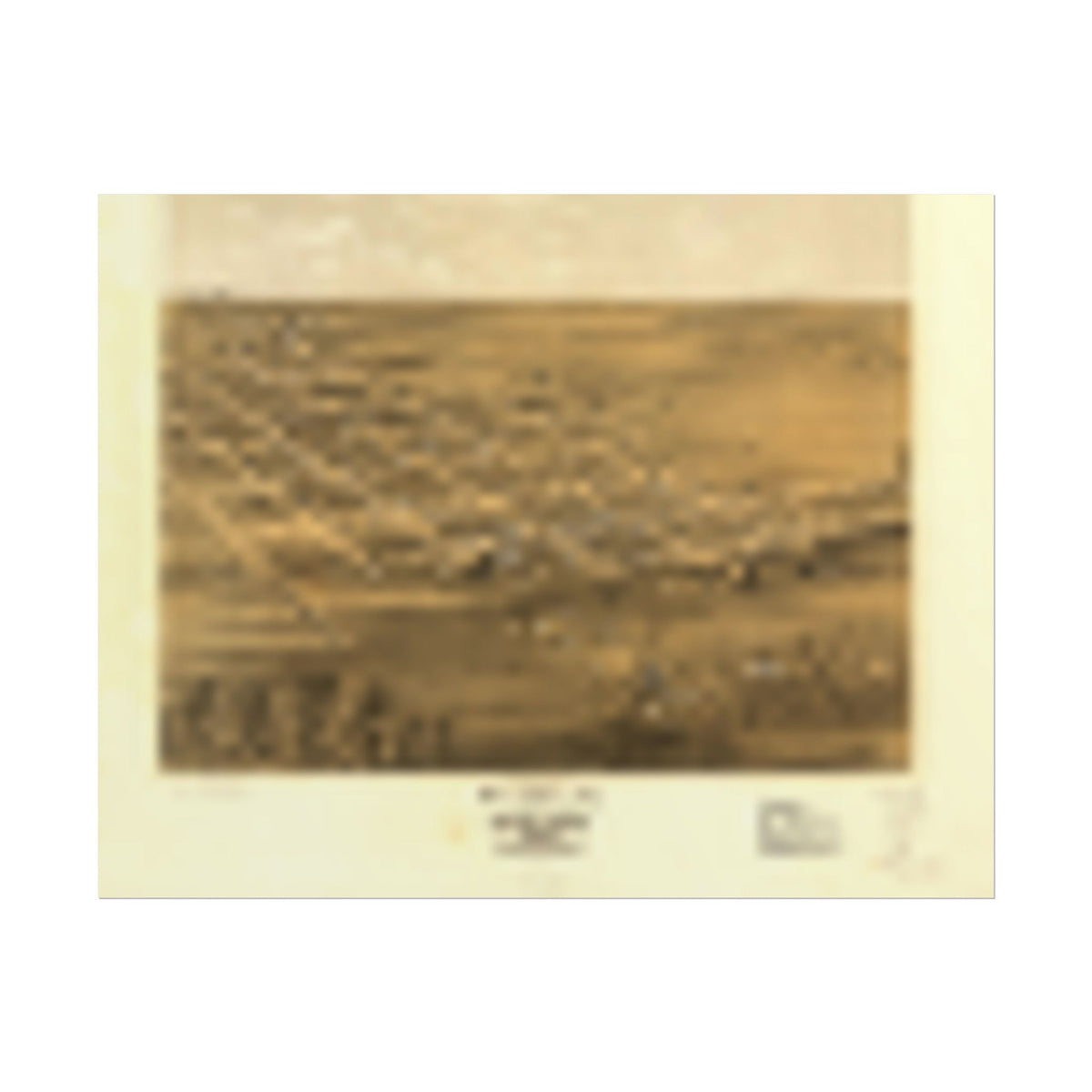 Holden, Missouri 1869 — Bird's-Eye View Map Print