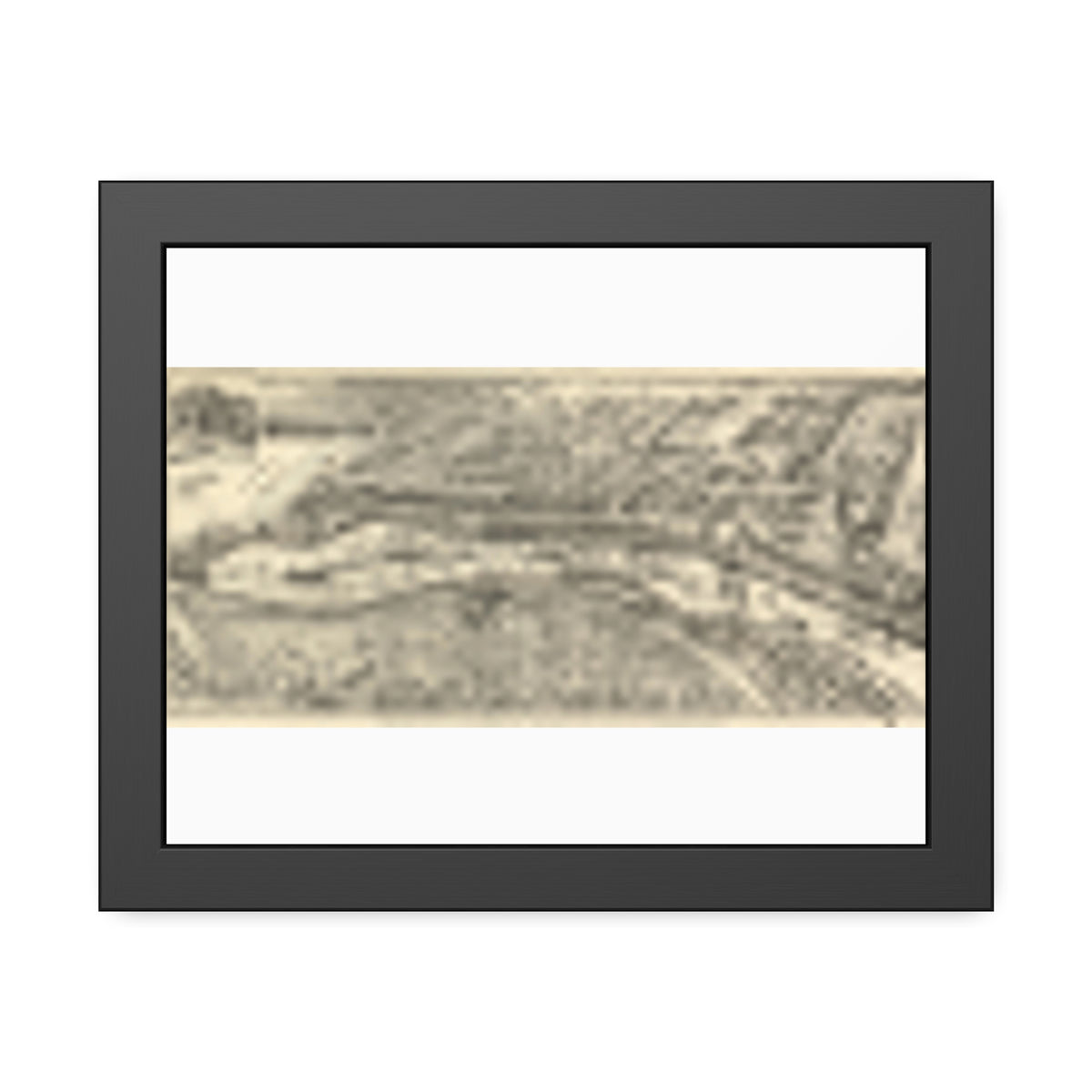 San Pedro, California 1905 — Framed Bird's-Eye View Map