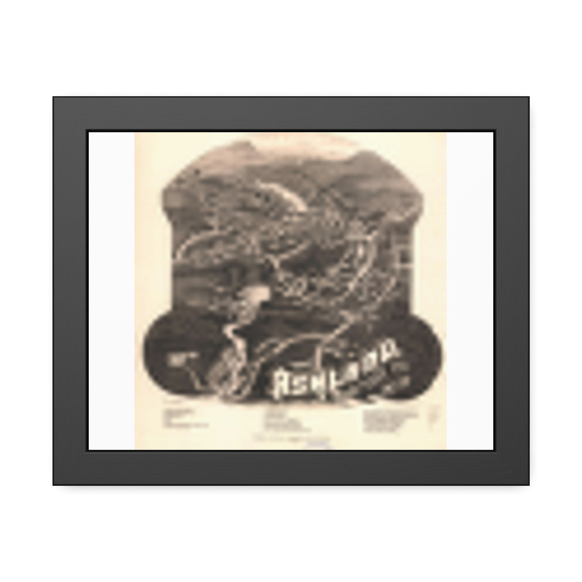Ashland, New Hampshire 1883 — Framed Bird's-Eye View Map