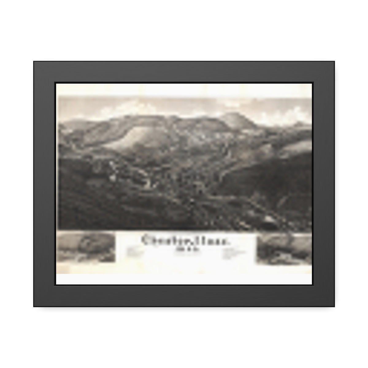Chester, Massachusetts 1885 — Framed Bird's-Eye View Map