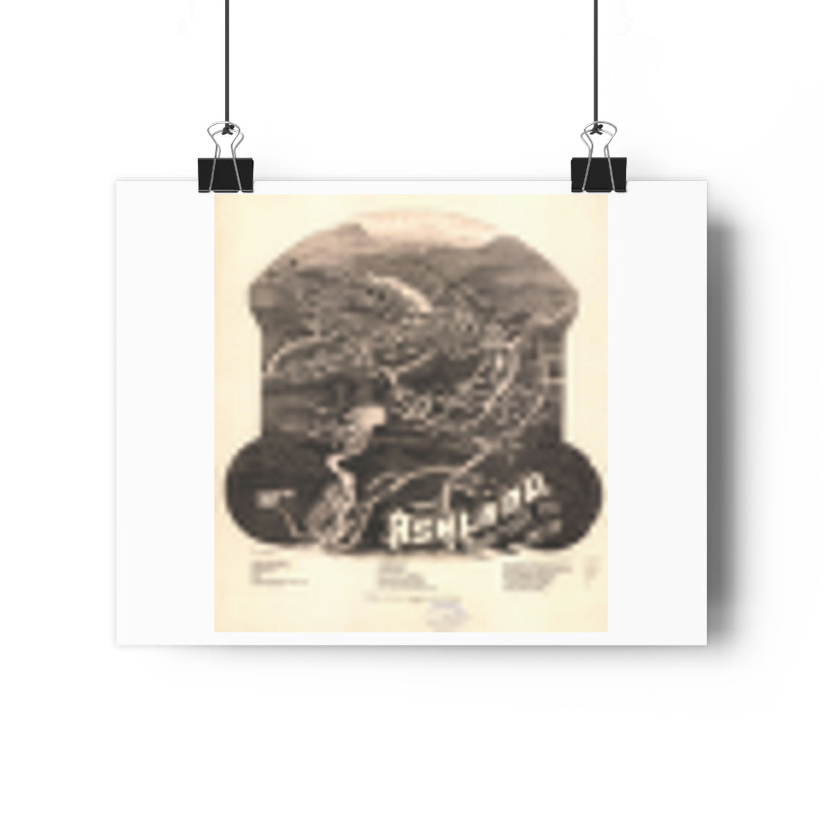 Ashland, New Hampshire 1883 — Bird's-Eye View Map Print