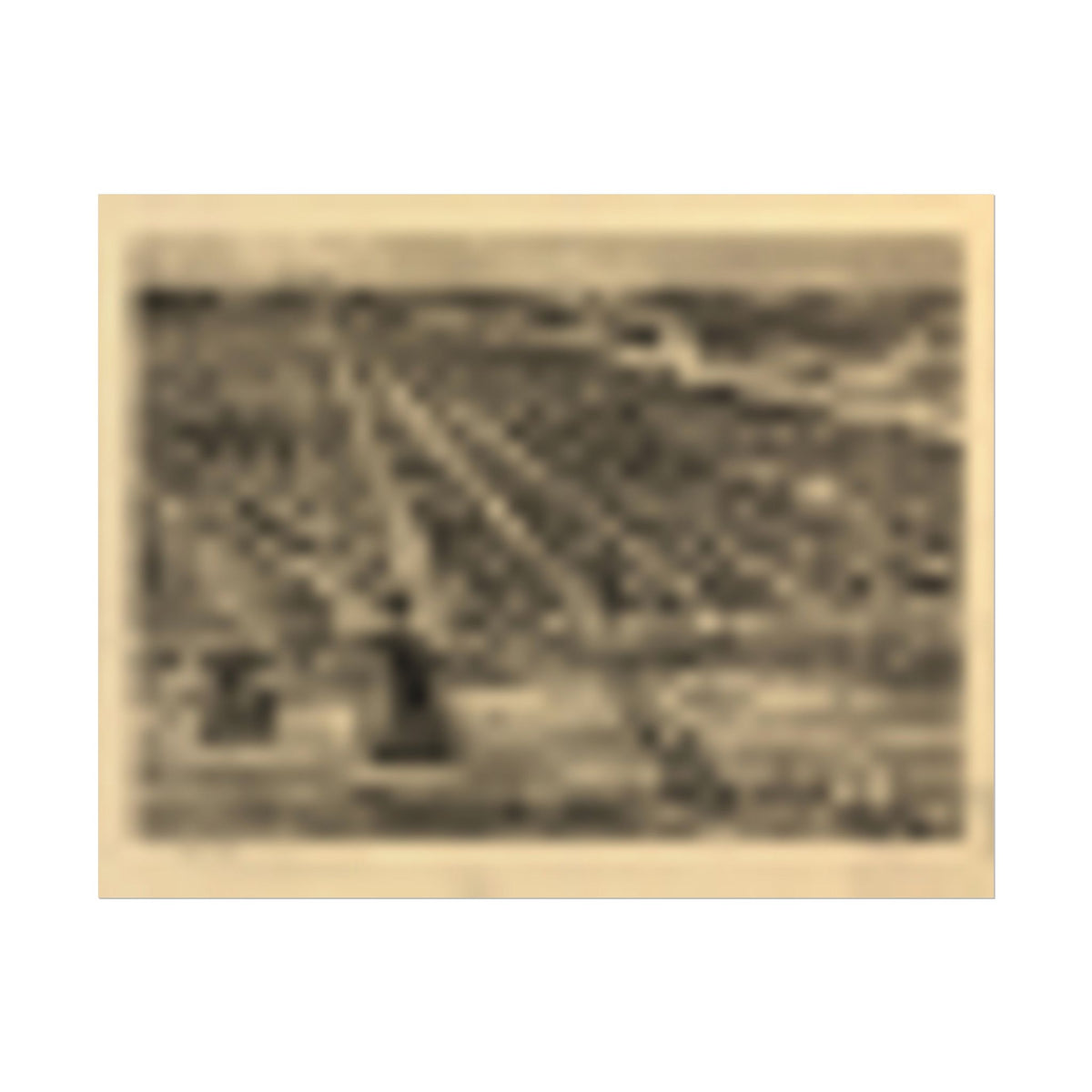 Asbury Park, New Jersey 1910 — Bird's-Eye View Map Print