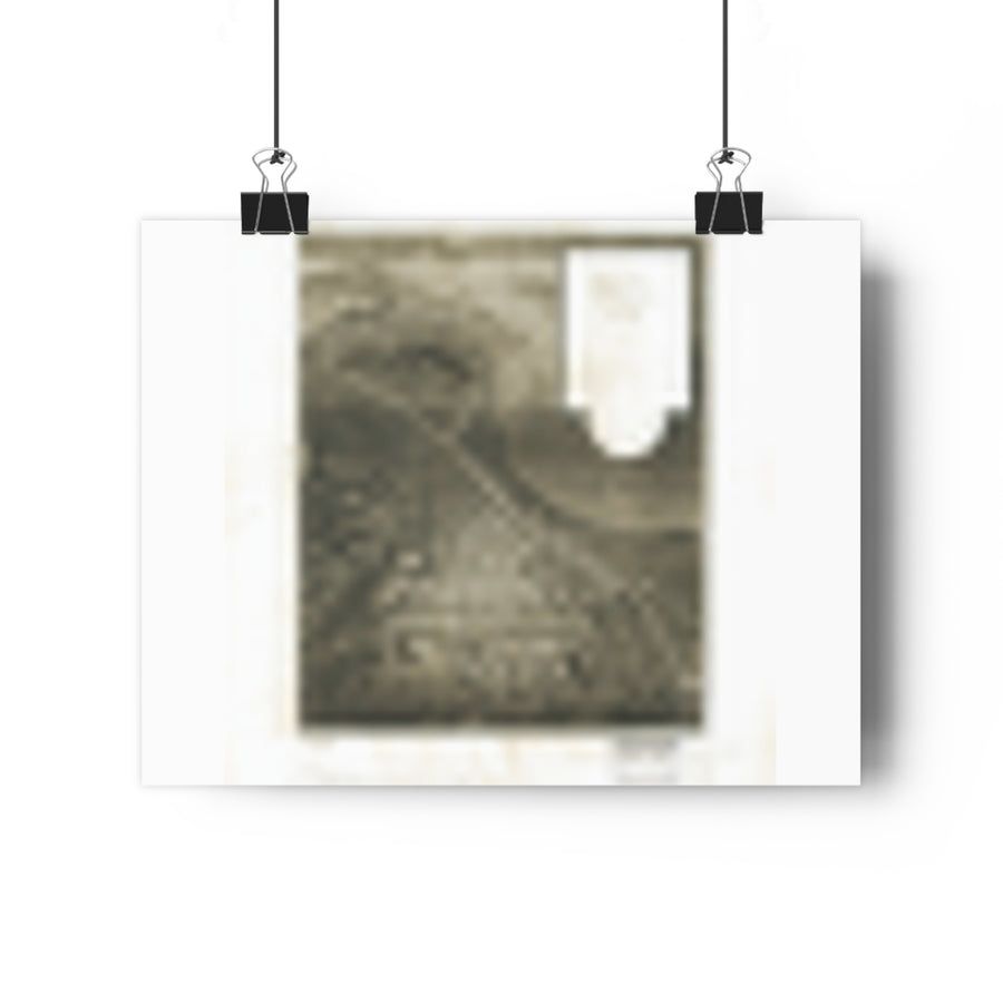 San Mateo, California 1905 — Bird's-Eye View Map Print