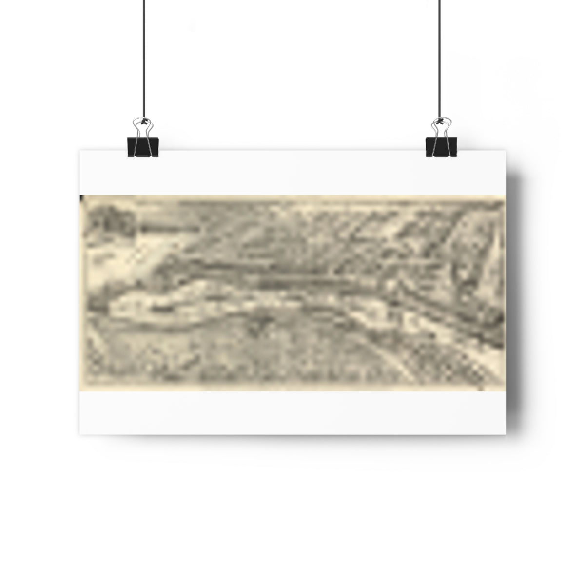 San Pedro, California 1905 — Bird's-Eye View Map Print