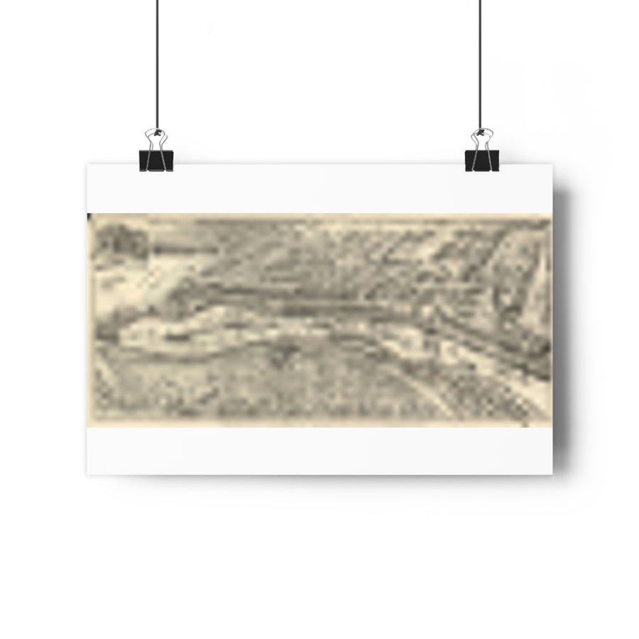 San Pedro, California 1905 — Bird's-Eye View Map Print