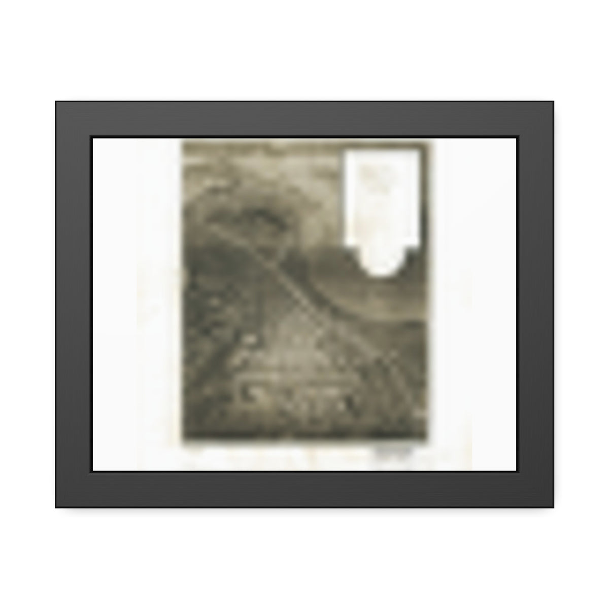 San Mateo, California 1905 — Framed Bird's-Eye View Map