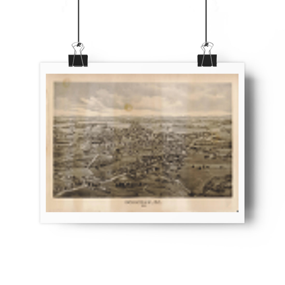 Kennebunk, Maine 1895 — Bird's-Eye View Map Print