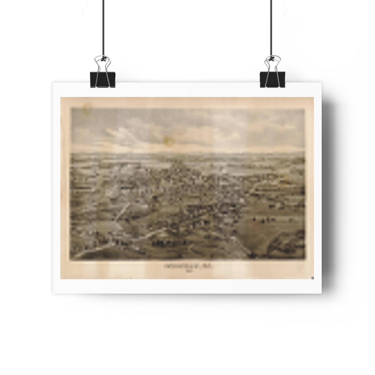 Kennebunk, Maine 1895 — Bird's-Eye View Map Print