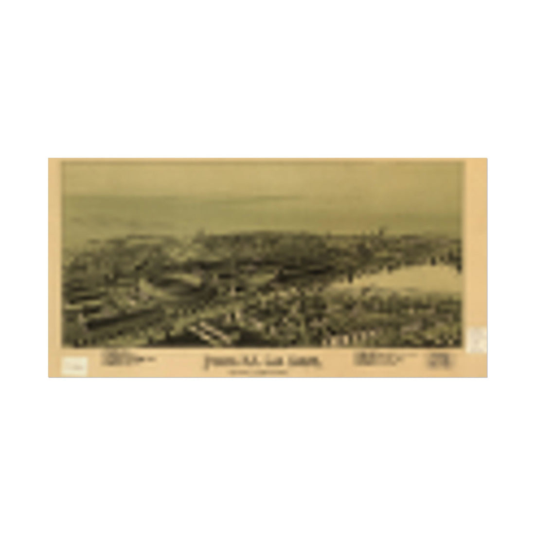 Altoona, Pennsylvania 1895 — Bird's-Eye View Map Print