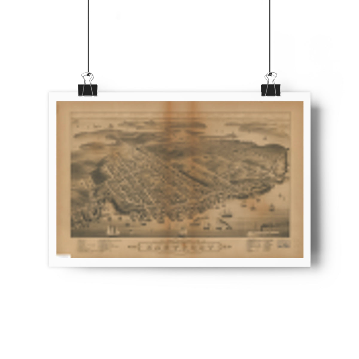 Eastport, Maine 1879 — Bird's-Eye View Map Print