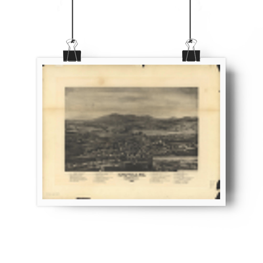 Kingfield, Maine 1895 — Bird's-Eye View Map Print